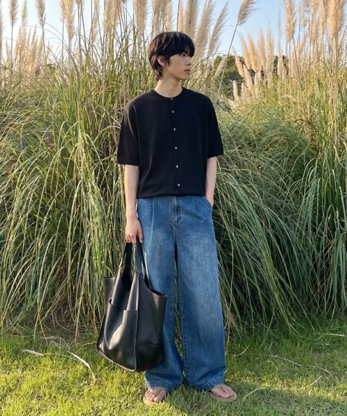VERYVAIN（ベリベーン）の「ROUND BREEZE HALF CARDIGAN (CREAM)（カーディガン/ボレロ・メンズ・その他・LARGE/MEDIUM）」の2枚目の写真