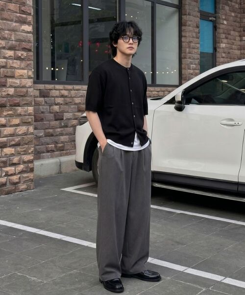 VERYVAIN（ベリベーン）の「ROUND BREEZE HALF CARDIGAN (CREAM)（カーディガン/ボレロ・メンズ・その他・LARGE/MEDIUM）」の4枚目の写真