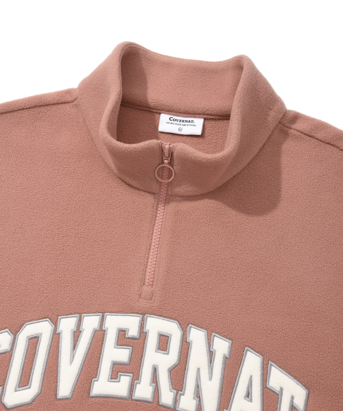 COVERNAT（カバーナット）の「アーチロゴフリースハーフジップスウェットダスティピンク（その他トップス・レディース・その他・LARGE/X-LARGE/SMALL/MEDIUM）」の5枚目の写真