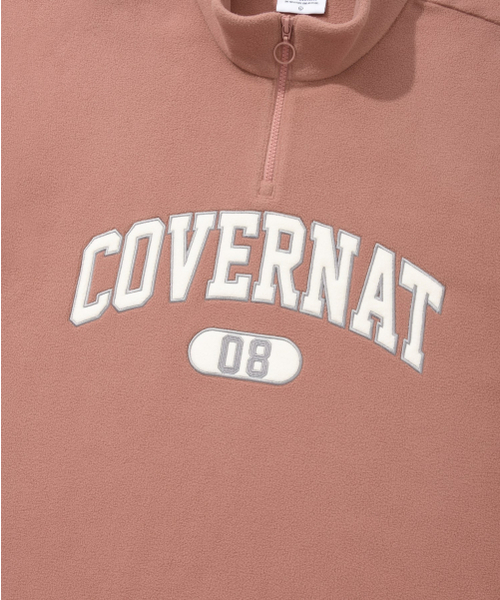 COVERNAT（カバーナット）の「アーチロゴフリースハーフジップスウェットダスティピンク（その他トップス・レディース・その他・LARGE/X-LARGE/SMALL/MEDIUM）」の6枚目の写真