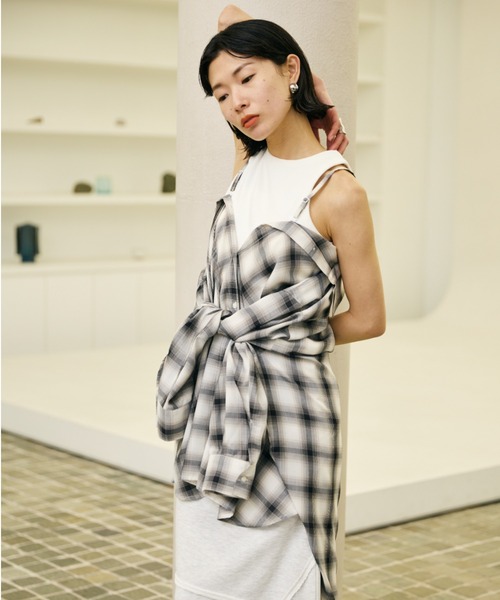 AIC.(エーアイシー)の「2WAYアレンジシアーチェックオーバーシャツ(シャツ/ブラウス・レディース・その他1・FREE)」の11枚目の写真
