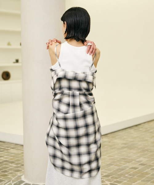AIC.(エーアイシー)の「2WAYアレンジシアーチェックオーバーシャツ(シャツ/ブラウス・レディース・その他1・FREE)」の13枚目の写真