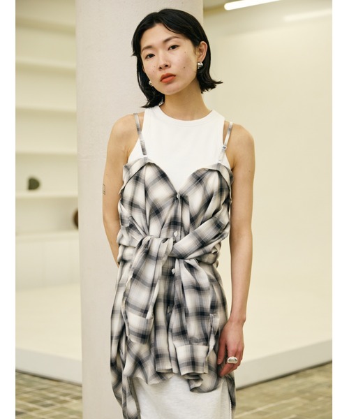 AIC.(エーアイシー)の「2WAYアレンジシアーチェックオーバーシャツ(シャツ/ブラウス・レディース・その他1・FREE)」の16枚目の写真