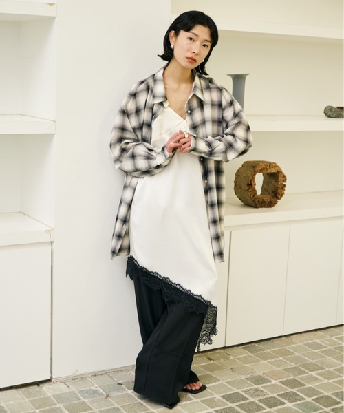 AIC.(エーアイシー)の「2WAYアレンジシアーチェックオーバーシャツ(シャツ/ブラウス・レディース・その他1・FREE)」の10枚目の写真