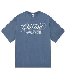 KTPN0178 チカーノ ピグメント 半袖Tシャツ - ブルー