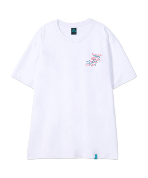 ASTRAL PROJECTION（アストラルプロジェクション）の「[グラフィティ]コットンルーズフィット半袖Tシャツ_ホワイト（Tシャツ/カットソー・メンズ・その他・LARGE/MEDIUM/X-LARGE/XX-LARGE）」の2枚目の写真