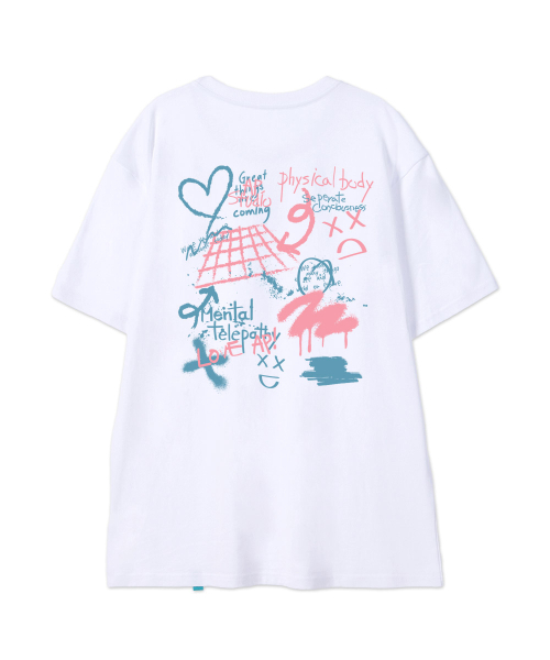 ASTRAL PROJECTION（アストラルプロジェクション）の「[グラフィティ]コットンルーズフィット半袖Tシャツ_ホワイト（Tシャツ/カットソー・メンズ・その他・LARGE/MEDIUM/X-LARGE/XX-LARGE）」の3枚目の写真