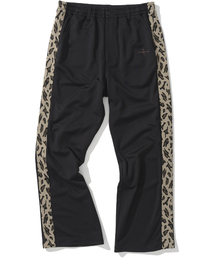 NOT4NERD(�m�b�g�t�H�[�i�[�h)��Leopard Side Line Track Pants - Black(�X�E�F�b�g�p���c)