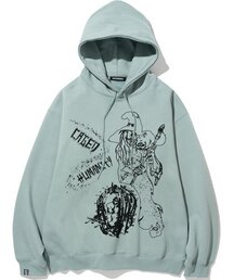 NOT4NERD(�m�b�g�t�H�[�i�[�h)��Caged Humanity Pullover Hood - Emerald(�p�[�J�[)