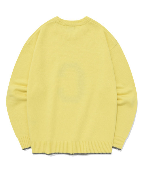COVERNAT(カバーナット)の「ラムズウール Cロゴ クルーネックニット イエロー(ニット/セーター・レディース・その他・LARGE/MEDIUM/SMALL/X-LARGE/X-SMALL/XX-LARGE)」の2枚目の写真