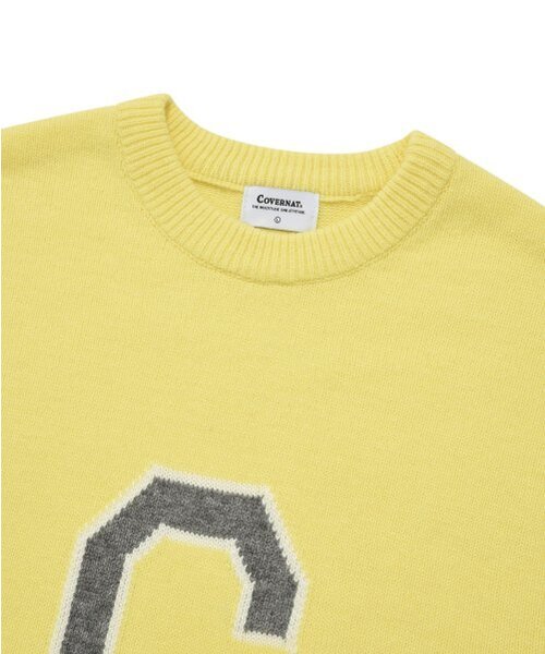 COVERNAT(カバーナット)の「ラムズウール Cロゴ クルーネックニット イエロー(ニット/セーター・レディース・その他・LARGE/MEDIUM/SMALL/X-LARGE/X-SMALL/XX-LARGE)」の3枚目の写真