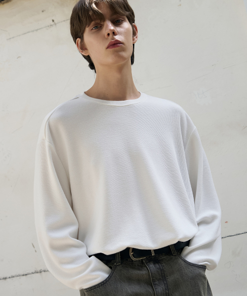 Роунд‑ник трикотаж T‑shirt [белый]