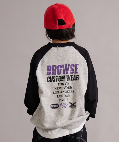 PAIRMANON STREET（ペアマノンストリート）の「裏毛 ラグラン ロゴプリント スウェット トレーナー【PAIRMANON STREET】（スウェット・キッズ・グレー/チャコールグレー/アイボリー/ブラック/グレー系その他・150/130/100/140/120/110/90/160）」の16枚目の写真