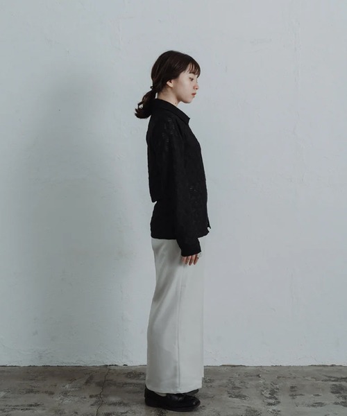 merrylatte（メリーラテ）の「high waist tuck pants（その他パンツ・レディース・アイボリー・FREE）」の2枚目の写真
