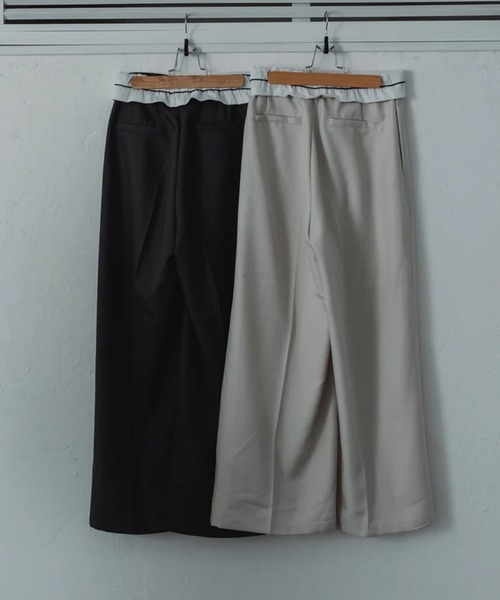 merrylatte（メリーラテ）の「high waist tuck pants（その他パンツ・レディース・アイボリー・FREE）」の8枚目の写真