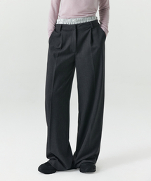 LEVAR（レバー）の「Double Layered Slacks - Charcoal（スラックス）」