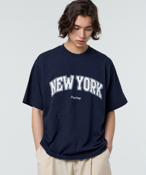 PAPERBOY（ペーパーボーイ）の「ニューヨーク 半袖Tシャツ-ネイビー（Tシャツ/カットソー・レディース・その他・SMALL/MEDIUM/LARGE/X-LARGE）」の7枚目の写真