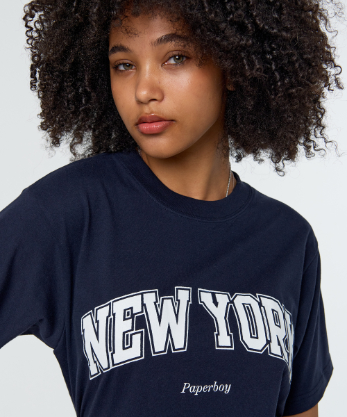 PAPERBOY（ペーパーボーイ）の「ニューヨーク 半袖Tシャツ-ネイビー（Tシャツ/カットソー・レディース・その他・SMALL/MEDIUM/LARGE/X-LARGE）」の6枚目の写真