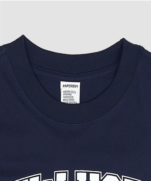 PAPERBOY（ペーパーボーイ）の「ニューヨーク 半袖Tシャツ-ネイビー（Tシャツ/カットソー・レディース・その他・SMALL/MEDIUM/LARGE/X-LARGE）」の5枚目の写真