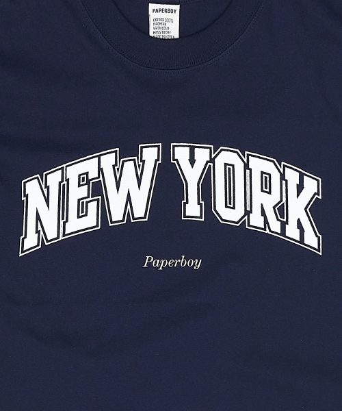 PAPERBOY（ペーパーボーイ）の「ニューヨーク 半袖Tシャツ-ネイビー（Tシャツ/カットソー・レディース・その他・SMALL/MEDIUM/LARGE/X-LARGE）」の4枚目の写真