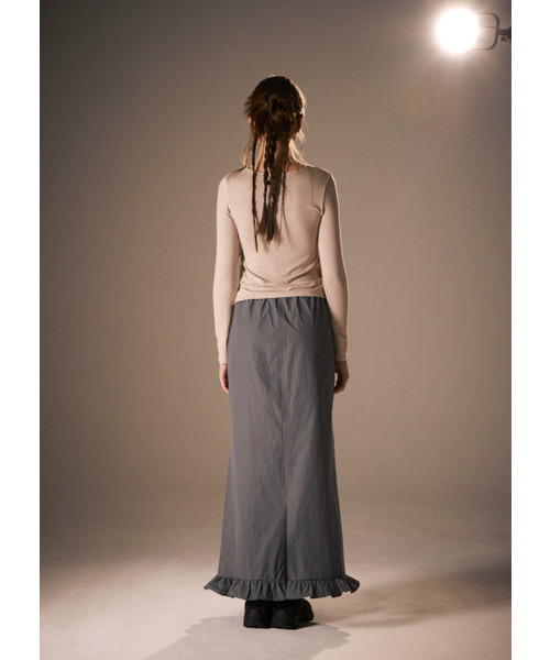 PEEVES PEEVES(フィブス フィブス)の「Frill Mermaid Maxi Skirt / Charcoal(スカート・レディース・その他・OS)」の3枚目の写真