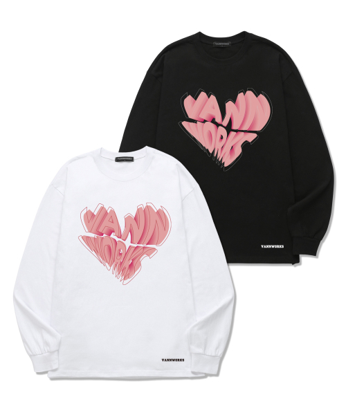VANNWORKS(バンワークス)の「ハートオブマイン ロングスリーブ (VLS0060) ホワイト(Tシャツ/カットソー・レディース・その他・SMALL/MEDIUM/LARGE/XX-LARGE/X-LARGE)」の5枚目の写真