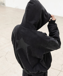 BEGIN202（ビギン202）の「アストラウォッシュドフードパーカー [ウォッシュドブラック]（パーカー）」