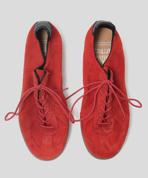 WETHEROAD(ウィーザロード)の「WTRD3122 Arthur Suede Washing German Army Sneakers Red(スニーカー・メンズ・レッド・24cm/25cm/26cm/27cm/28cm/29cm)」の2枚目の写真