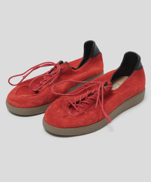 WETHEROAD(ウィーザロード)の「WTRD3122 Arthur Suede Washing German Army Sneakers Red(スニーカー・メンズ・レッド・24cm/25cm/26cm/27cm/28cm/29cm)」の3枚目の写真