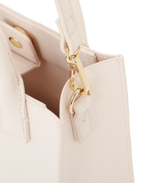 JILL by JILL STUART（ジルバイジルスチュアート）の「◇チャーム付きミニトートバッグ（ショルダーバッグ・レディース・ピンク/ブラック・FREE）」の10枚目の写真