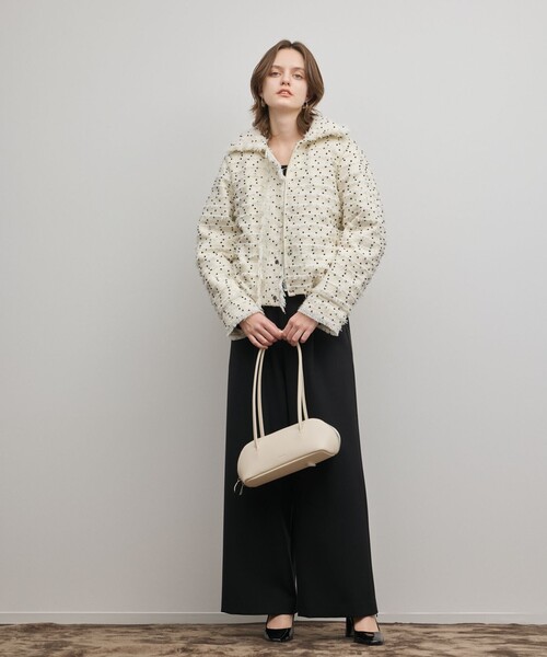 GRACE CONTINENTAL（グレースコンチネンタル）の「ADD CULUMN BOSTON BAG（ハンドバッグ・レディース・ホワイト/ベージュ・FREE）」の3枚目の写真