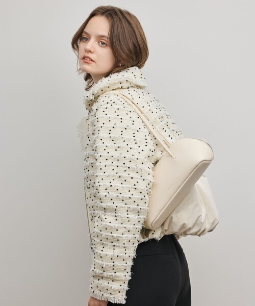 GRACE CONTINENTAL（グレースコンチネンタル）の「ADD CULUMN BOSTON BAG（ハンドバッグ・レディース・ホワイト/ベージュ・FREE）」の5枚目の写真