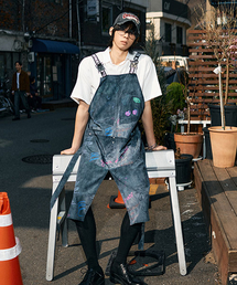 ARWW(�G�[�A�[���_�u�����[�_�u�����[)��Doodle Art Apron One Piece Black(�G�v����)