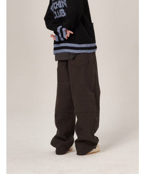 FLATWAVE IN SEOUL（フラットウェーブインソウル）の「Vee Wide Cotton Pants Charcoal（その他パンツ・メンズ・その他・SMALL/MEDIUM/LARGE/X-LARGE）」の3枚目の写真