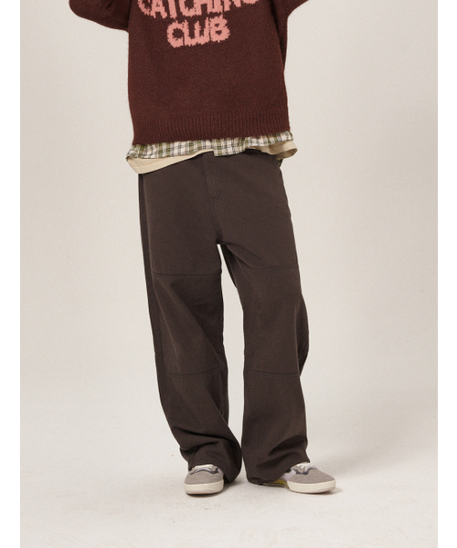 FLATWAVE IN SEOUL（フラットウェーブインソウル）の「Vee Wide Cotton Pants Charcoal（その他パンツ・メンズ・その他・SMALL/MEDIUM/LARGE/X-LARGE）」の4枚目の写真