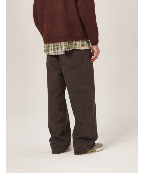 FLATWAVE IN SEOUL（フラットウェーブインソウル）の「Vee Wide Cotton Pants Charcoal（その他パンツ・メンズ・その他・SMALL/MEDIUM/LARGE/X-LARGE）」の5枚目の写真