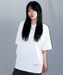 フェルバスポイントロゴ ホワイトオーバーサイズ半袖Tシャツ
