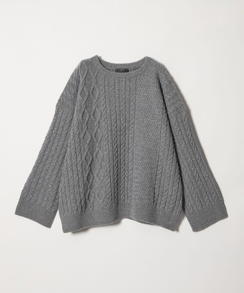 セール】＜conte＞ケーブル ローゲージ クルーネックニット（ニット
