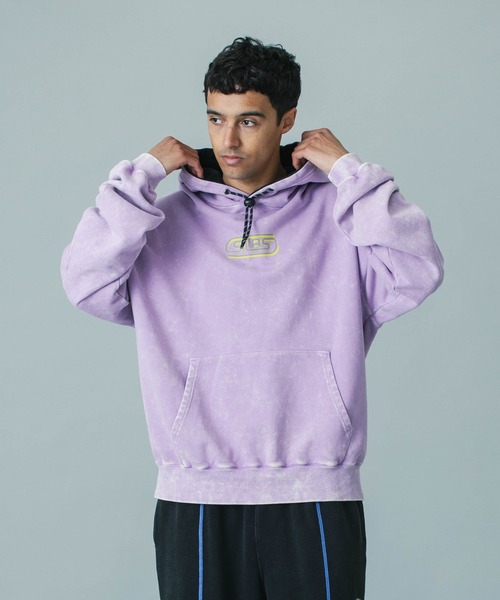 SILAS（サイラス）の「【UK COLLECTION】BIG SILAS DRAWSTRING SWEAT HOODIE（パーカー・メンズ・パープル/ブラック・L/M/S）」の2枚目の写真