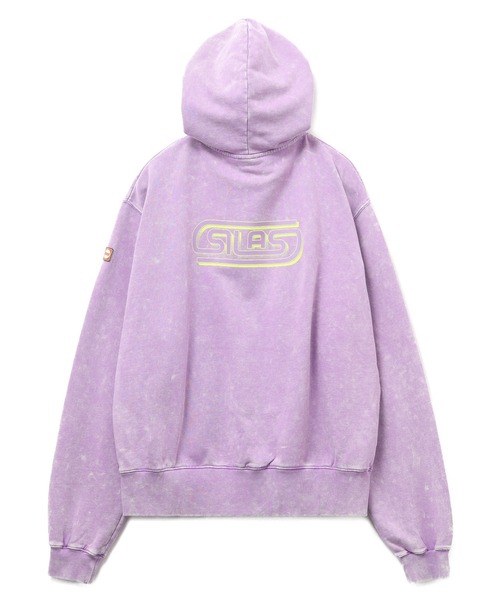 SILAS（サイラス）の「【UK COLLECTION】BIG SILAS DRAWSTRING SWEAT HOODIE（パーカー・メンズ・パープル/ブラック・L/M/S）」の4枚目の写真