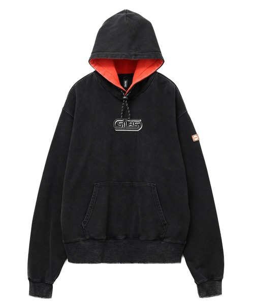 SILAS（サイラス）の「【UK COLLECTION】BIG SILAS DRAWSTRING SWEAT HOODIE（パーカー・メンズ・パープル/ブラック・L/M/S）」の5枚目の写真