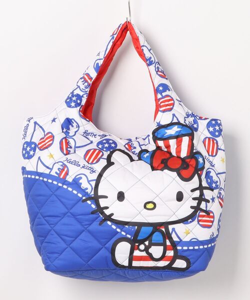 sanrio(サンリオ)の「サンリオ 中綿キルティングトート(トートバッグ・レディース・ホワイト系その他/ホワイト系その他3/その他1/ブルー系その他/その他2/その他/ブラック系その他2/ブラック系その他/ブラック系その他3/ホワイト系その他2/ブラック系その他4/カラフル・FREE)」の2枚目の写真