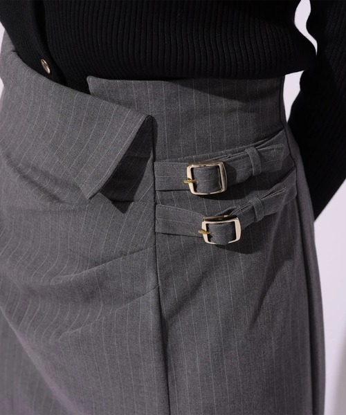 Mystrada（マイストラーダ）の「レースアシメウエストスカート（スカート・レディース・グレー・38/36/34）」の3枚目の写真