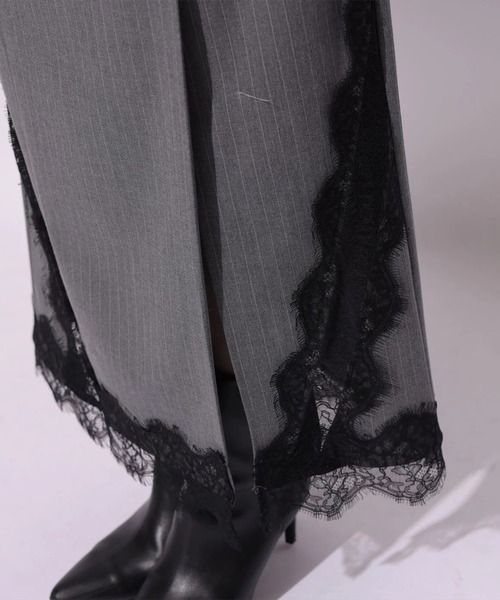 Mystrada（マイストラーダ）の「レースアシメウエストスカート（スカート・レディース・グレー・38/36/34）」の4枚目の写真