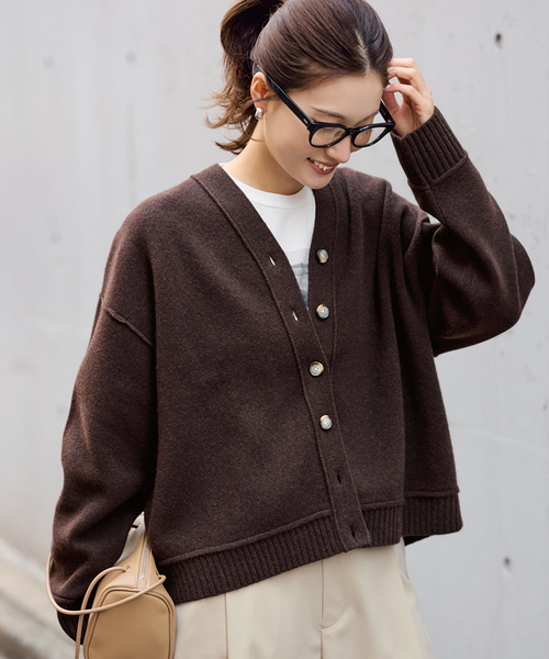 ≪WEB限定 / 追加≫AQUA Vネックカーディガン 2（カーディガン/ボレロ