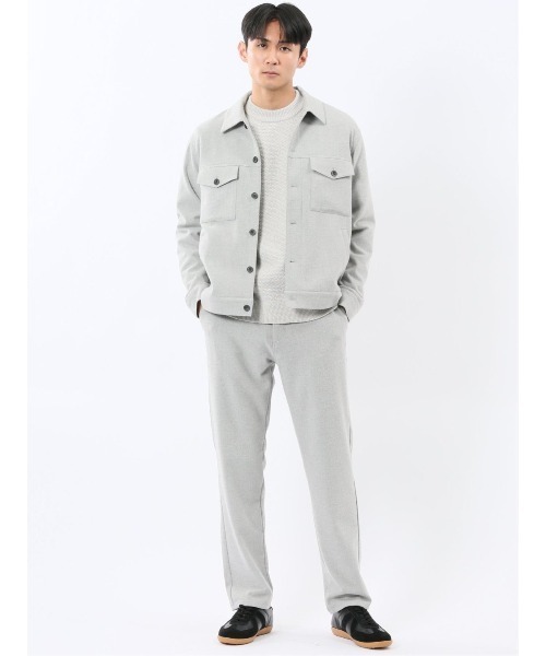 TAKA-Q（タカキュー）の「パンツ メンズ ストレッチ トラウザー セットアップ可能 ツイル フランネル（チノパンツ・メンズ・ライトグレー/ブラック・MEDIUM/LARGE/X-LARGE/S/3L）」の21枚目の写真