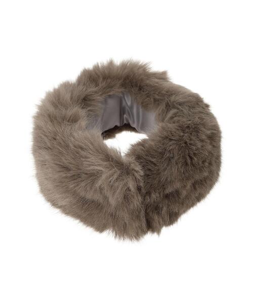 Te chichi（テチチ）の「ファーティペット（ストール/ショール・レディース・モカ/オフホワイト/グレー・F）」の11枚目の写真