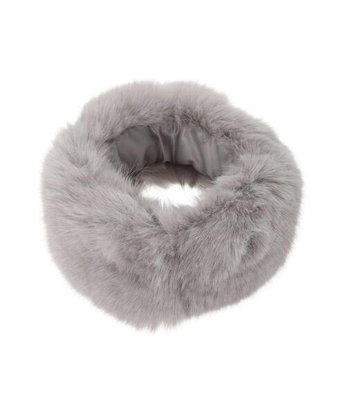 Te chichi（テチチ）の「ファーティペット（ストール/ショール・レディース・モカ/オフホワイト/グレー・F）」の10枚目の写真