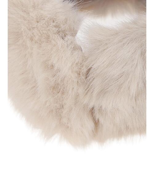 Te chichi（テチチ）の「ファーティペット（ストール/ショール・レディース・モカ/オフホワイト/グレー・F）」の9枚目の写真