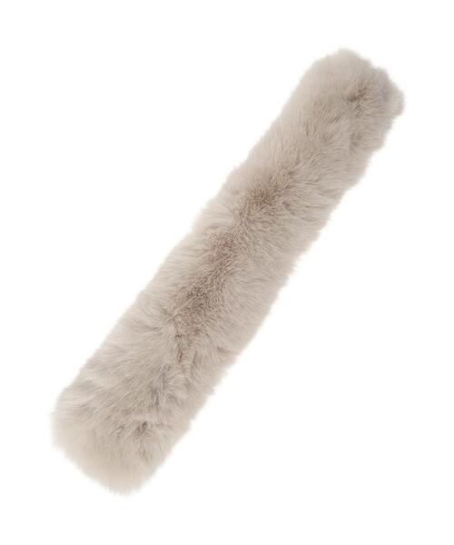 Te chichi（テチチ）の「ファーティペット（ストール/ショール・レディース・モカ/オフホワイト/グレー・F）」の8枚目の写真